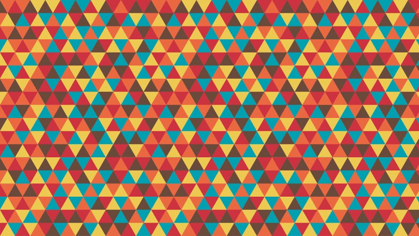 an image of a colorful pattern of triangles, inspired by Lubin Baugin, tileable, svg illustration, animation, red yellow