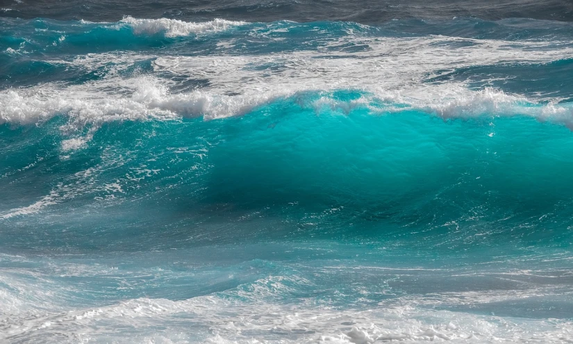 a man riding a wave on top of a surfboard, pexels, fine art, the blue whale crystal texture, turquoise color scheme, ( ( ( ( kauai ) ) ) ), high resolution image