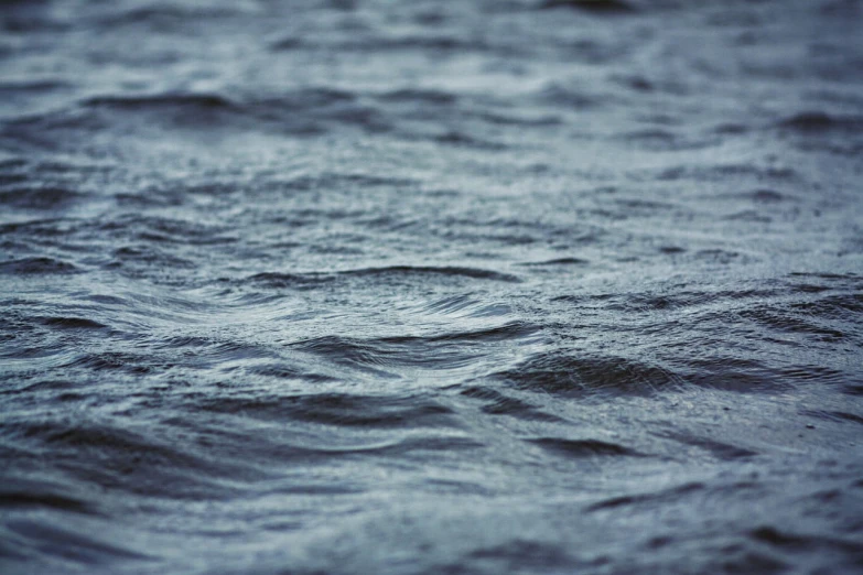 a close up of a body of water with waves, overcast lake, loosely cropped, photo - shot, mid - shot