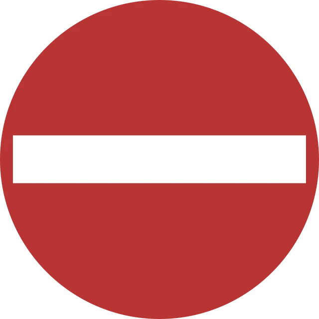 a red and white no entry sign on a black background, a screenshot, pixabay, bauhaus, prefecture streets, all enclosed in a circle, india, no army