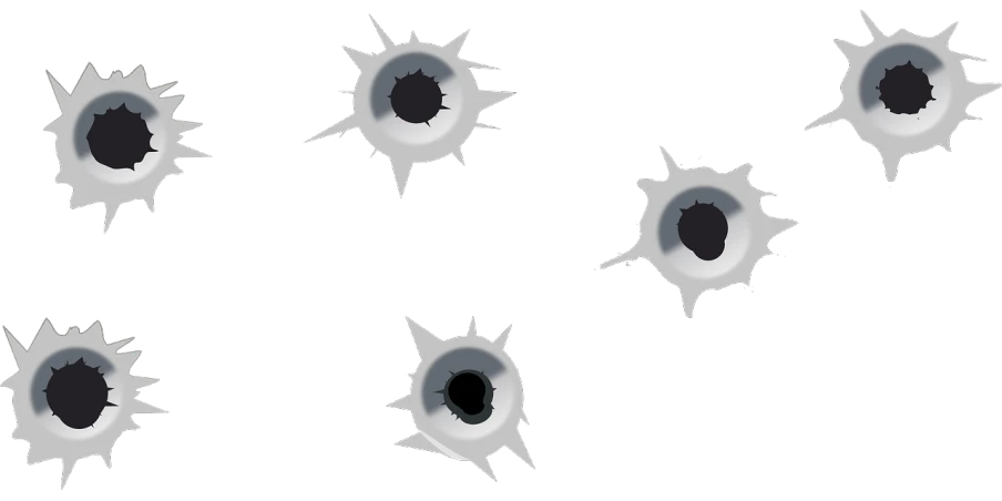 a bunch of bullet holes on a black background, a screenshot, inspired by Walther Jervolino, hurufiyya, black backround. inkscape, bullet shells flying, bloodshot eyeballs, ingame image