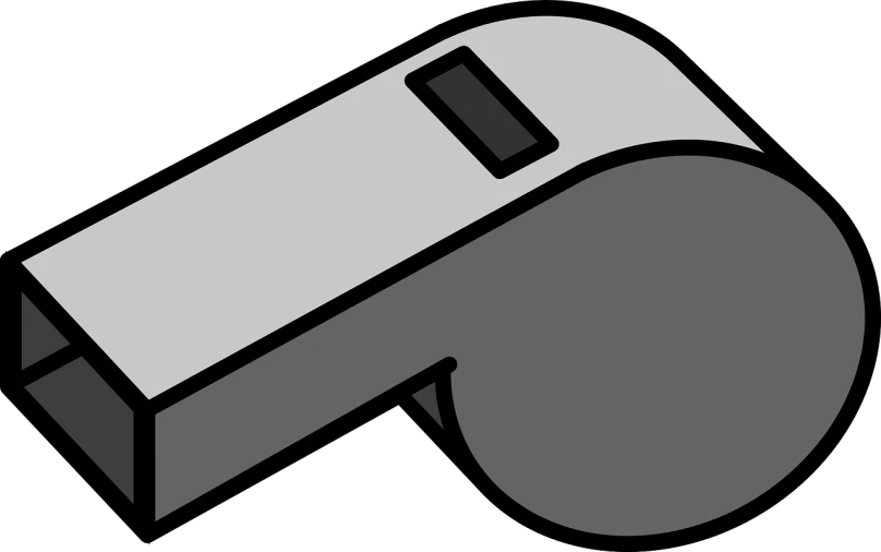 a whistle on a black background, trending on pixabay, minimalism, steel gray body, flat drawing, slightly larger nose, shaded