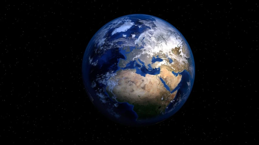 a view of the earth from space with stars in the background, a picture, !!!!!!!!!!!!!!!!!!!!!!!!!, front facing, profile pic, gaia