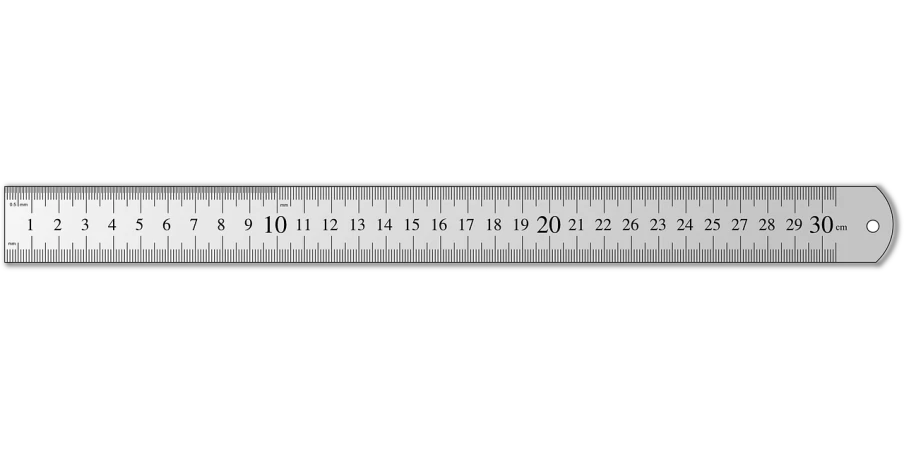 a close up of a ruler on a black background, a picture, computer art, low quality video, [ [ hyperrealistic ] ], grey - scale, excellent composition