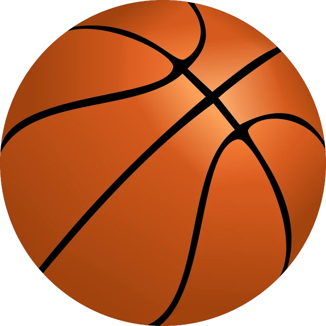 a basketball ball on a black background, by Scott M. Fischer, dribble, clip art, jpeg artifact, round, instrument