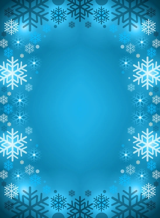 a blue background with snowflakes and stars, by Josetsu, minimalism, mirror background, wrapped thermal background, good lighted photo, card template