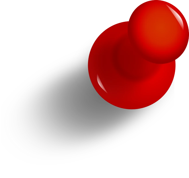a red push button sitting on top of a black object, an illustration of, rubber stamp, colored illustration, viewed from above, computer generated