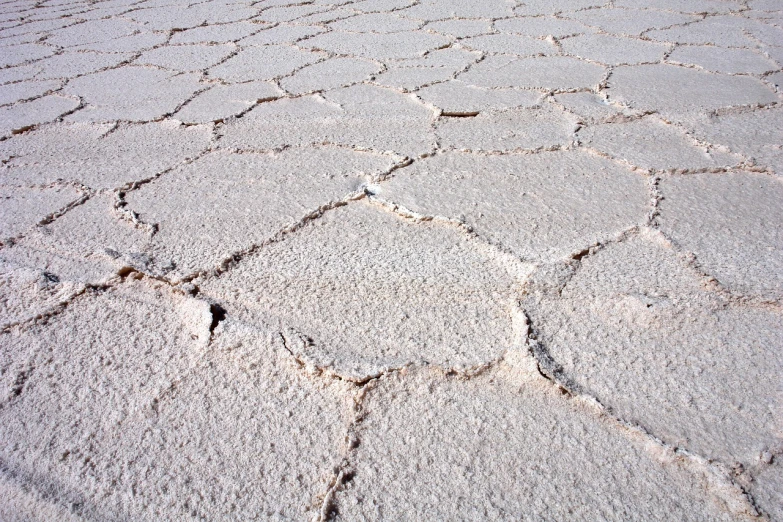 there is no image here to provide a caption for, a mosaic, by Matthias Weischer, shutterstock, land art, white desert, cracks in the armor, covered in white flour, las vegas