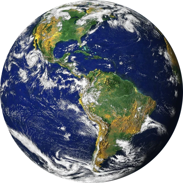 a picture of the earth taken from space, a photo, by Scott M. Fischer, pixabay, hd —h 1024, satelite imagery, very detailed!, front photo
