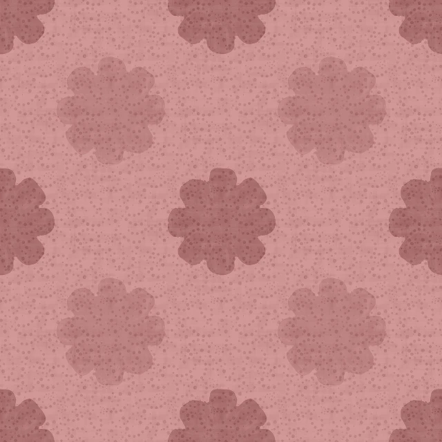 a pattern of flowers on a pink background, a stipple, pointillism, grainy texturized dusty, maroon mist, brown:-2, tileable