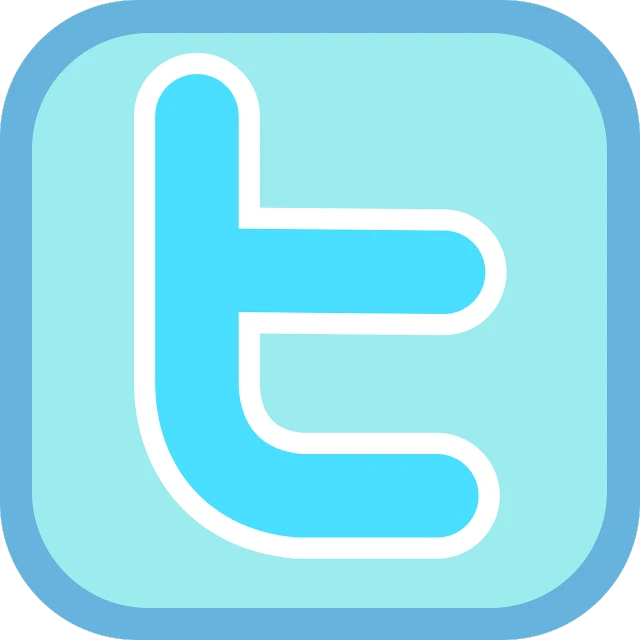 a blue and white twitter logo, a screenshot, by Paul Bird, tumblr, infographics. logo. blue, toddler, 1 6 x 1 6, turqouise