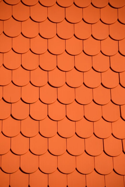 a close up of the roof of a house, by Anna Haifisch, shutterstock, tiling texture, orange theme, very simple, single color