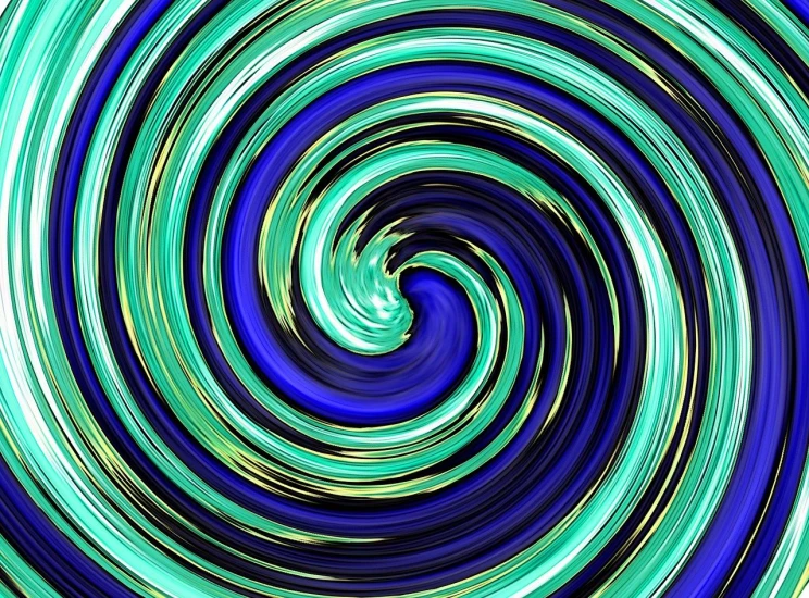 a close up of a blue and green swirl, digital art, abstract illusionism, vibrant high contrast coloring, isolated background, vortex portal banish the elders, an illustration