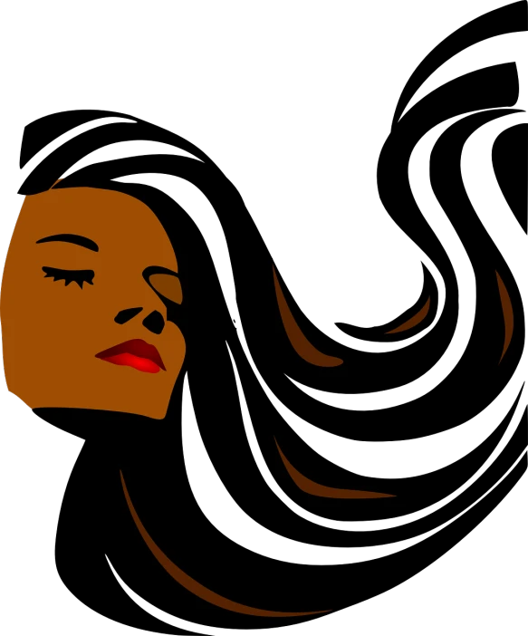 a woman's face with her eyes closed, vector art, inspired by Oswaldo Viteri, digital art, in a black room, seducing, beautiful tan mexican woman, dark. no text