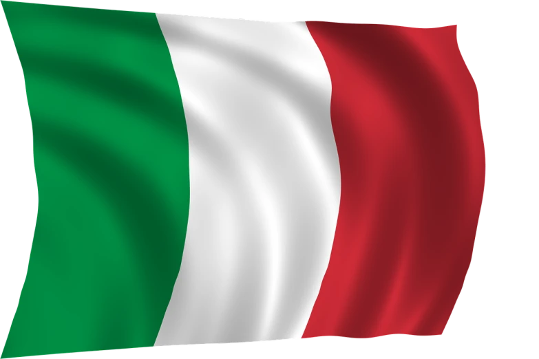 the italian flag waving in the wind, digital art, shutterstock, digital art, giants, low resolution, felt, bar