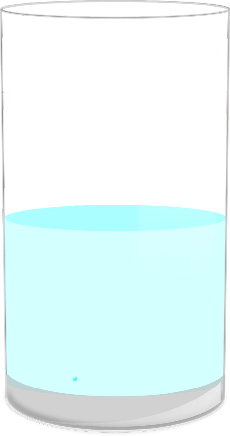 a close up of a glass of water, a screenshot, inspired by Patrick Caulfield, deviantart, de stijl, black and aqua colors, cellphone, 2d cartoon, large vertical blank spaces