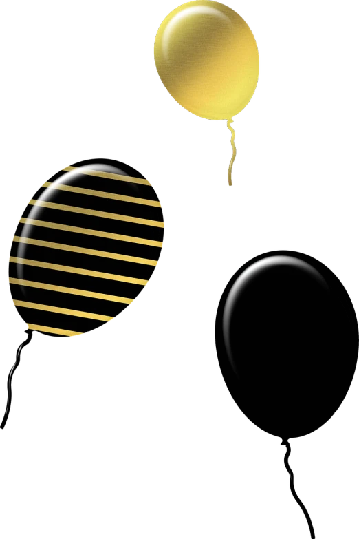 a person holding a yellow balloon in the dark, a digital rendering, inspired by Chris Friel, abstract illusionism, planet with rings, black stripes, glossy reflections, cad