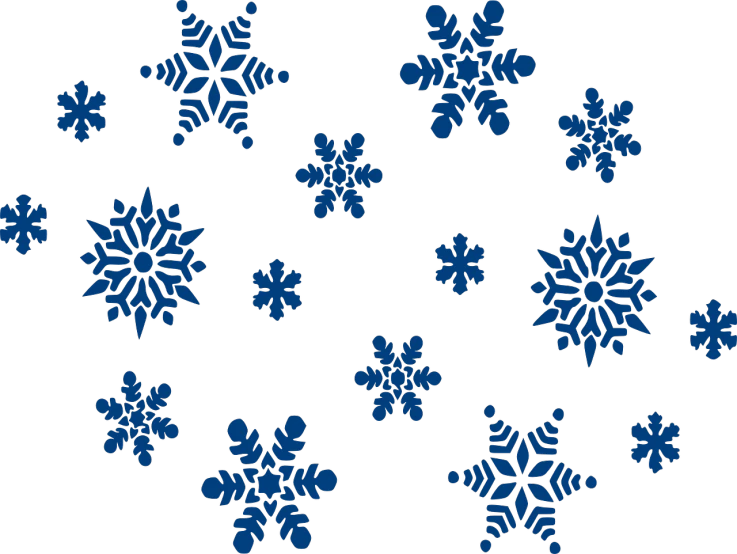 a bunch of blue snowflakes on a black background, an illustration of, by Gusukuma Seihō, black!!!!! background, basic background, christmas, children