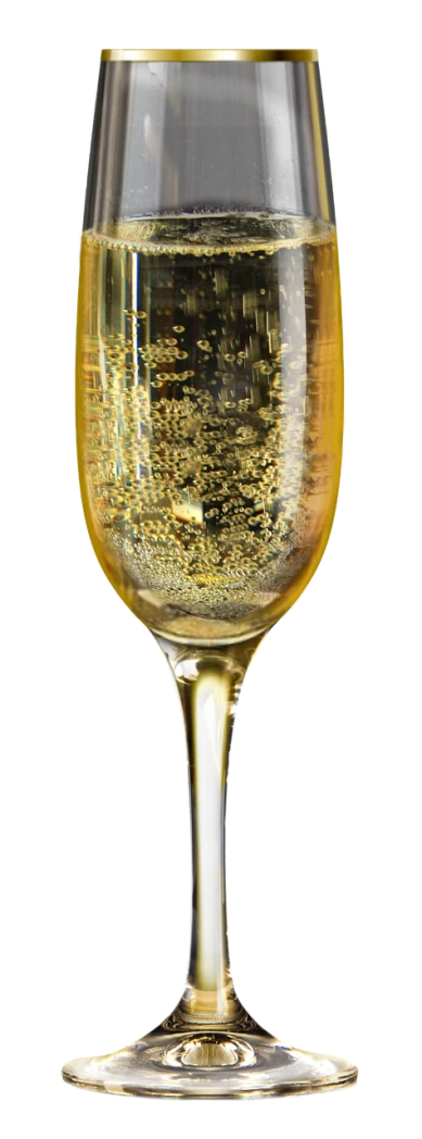 a glass of wine sitting on top of a table, a digital rendering, pixabay, art nouveau, gold speckles, pur champagne damery, on black background, detailed zoom photo