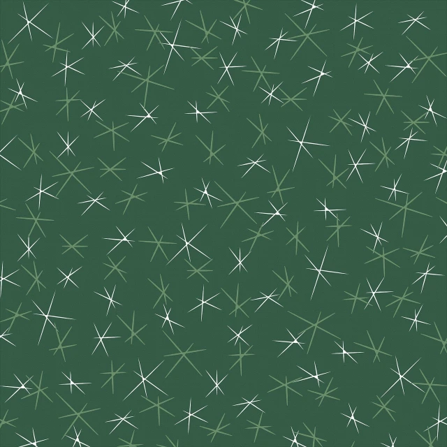 a pattern of white stars on a green background, a microscopic photo, inspired by Lorentz Frölich, minimalism, night sky with many meteorites, stylized grass texture, material is!!! plum!!!, けもの