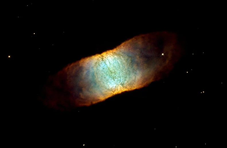 a close up of a planetary object in the sky, a microscopic photo, flickr, luminous nebula, ethereal lighting - h 640, hubble telescope images, moss