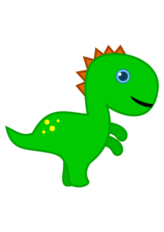 a green dinosaur with orange spikes on its head, a screenshot, inspired by Abidin Dino, pixabay, hurufiyya, cute:2, dark!!!, cute boys, drake