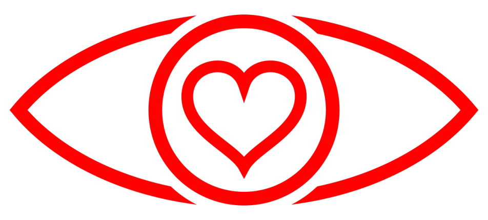 a red eye with a heart in the center, tumblr, hurufiyya, cyberpunk strip clubs, alliance, icon, pc screen image