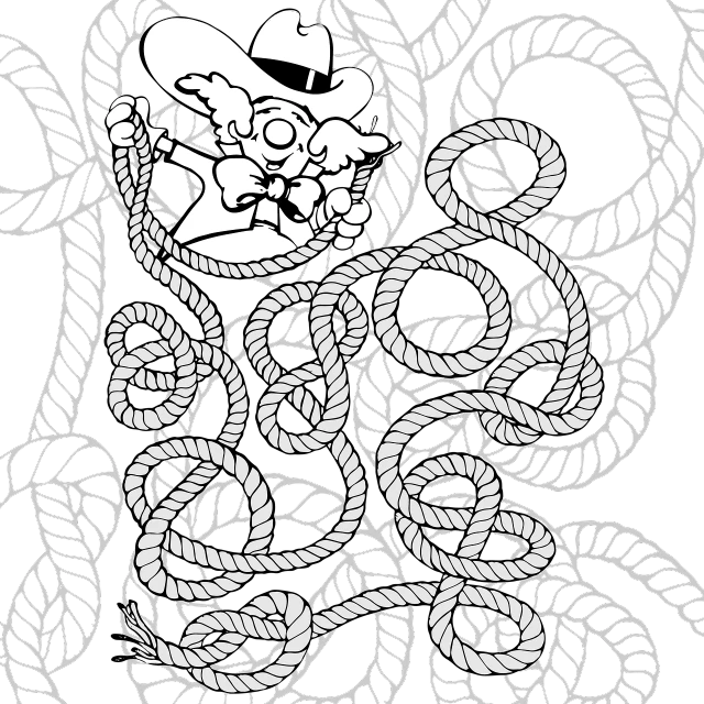 a black and white drawing of a snake on a rope, lineart, inspired by Shūbun Tenshō, reddit, on a pirate ship background, black backround. inkscape, 3 2 x 3 2, lots of swirling