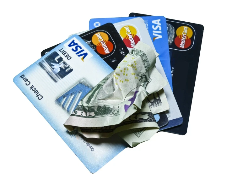 a pile of credit cards sitting on top of each other, by Paul Davis, figuration libre, deteriorated, transparent background, banknote, ap photo
