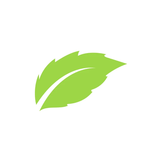 a green leaf logo on a white background, a picture, hurufiyya, avatar image, 4k high res, digitally drawn, textless