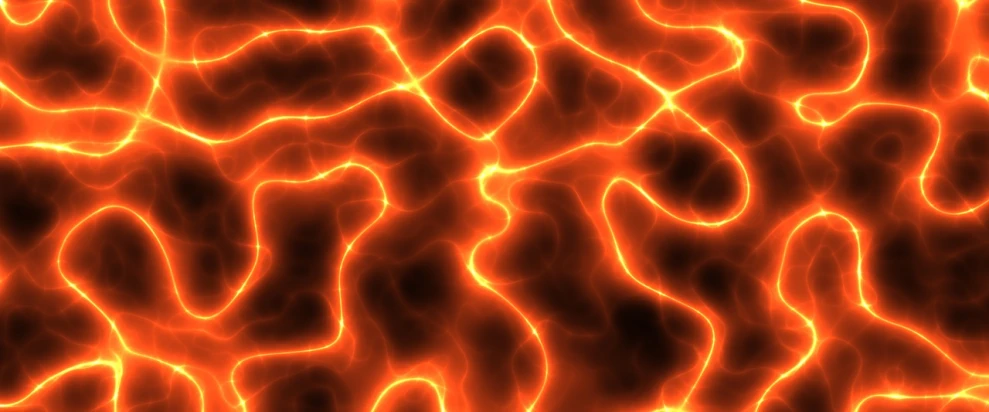 a close up of flames on a black background, digital art, by Aleksander Gierymski, generative art, glowing cracks, orange background, iphone background, beautiful cosmic neural network