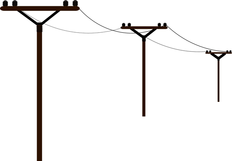 a couple of power poles sitting next to each other, concept art, black backround. inkscape, hanging rope, poorly lit, ( ( dithered ) )