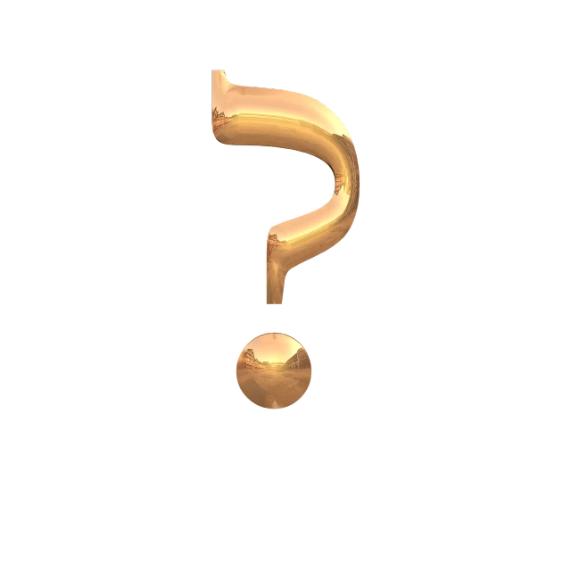 a golden question mark on a black background, trending on polycount, hurufiyya, close establishing shot, stock footage