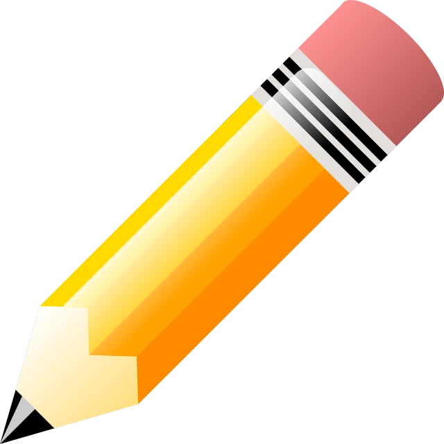 a pencil with a pencil tip sticking out of it, pixabay, academic art, !!! very coherent!!! vector art, with a black background, sharp high detail illustration, cartoon style illustration