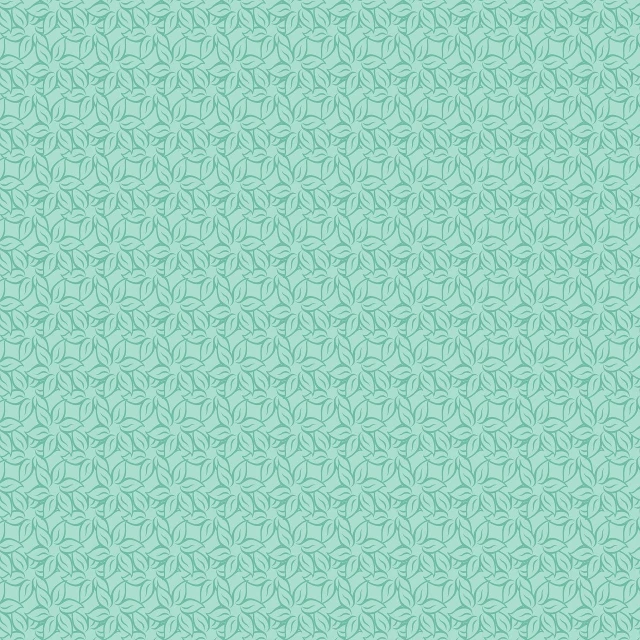 a pattern of green leaves on a blue background, lineart, inspired by Katsushika Ōi, arabesque, mathematical interlocking, seafoam green, hints of yayoi kasuma, wallpaper pattern