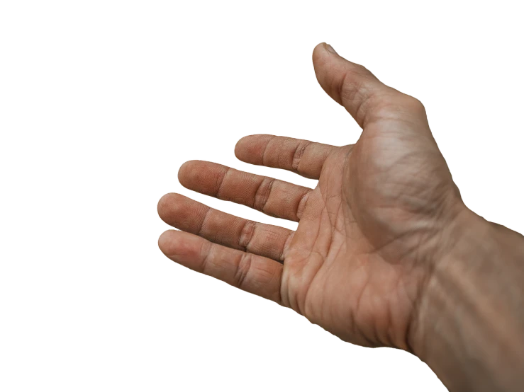 a close up of a person's hand on a black background, a stock photo, by Jan Rustem, shutterstock, palm body, looks like jerma985, compressed jpeg, unfortunate