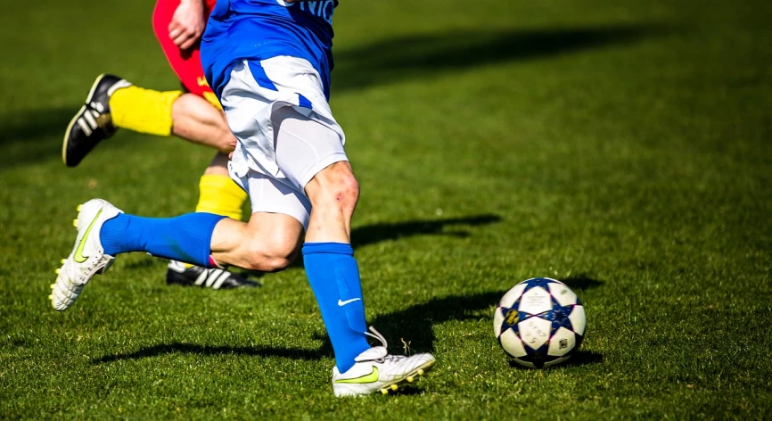 a group of young men playing a game of soccer, trending on dribble, up close image, athletic shorts, viktoria gavrilenko, avatar image