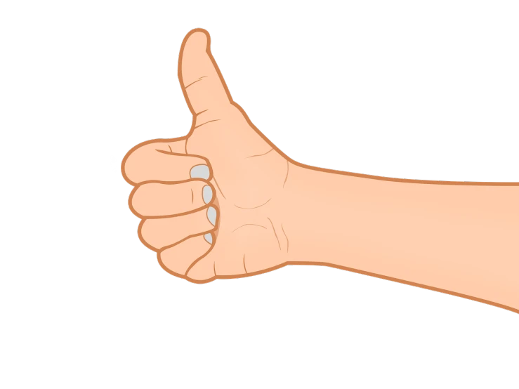 a close up of a person's hand giving a thumbs up, an illustration of, sharp high detail illustration, offering the viewer a pill, on black background, cartoon illustration