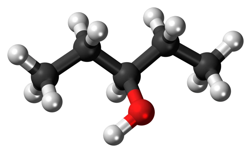 a close up of a molecule on a black background, a raytraced image, by Thomas Häfner, pixabay, bauhaus, some red water, cane, detailed product photo, true realistic image