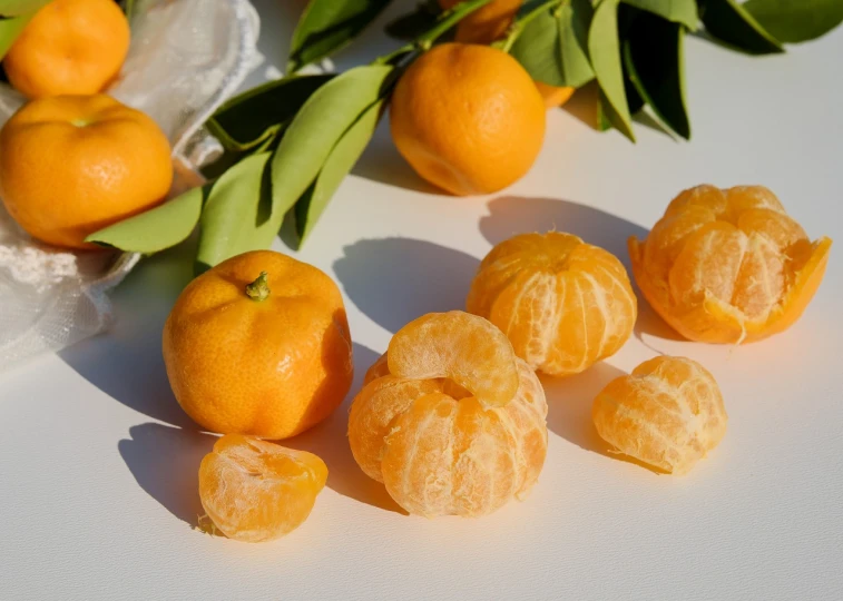 a bunch of oranges sitting on top of a table, a still life, product introduction photo, japanese collection product, crisp detail, tangelos