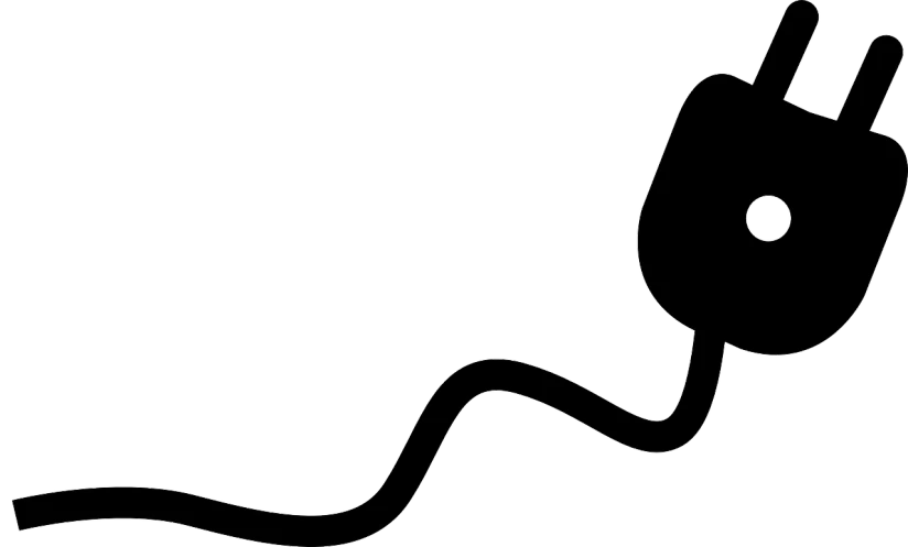 a black and white image of a plug, an abstract drawing, trending on pixabay, serpentine curve!!!, simple path traced, very long neck, mouse nose