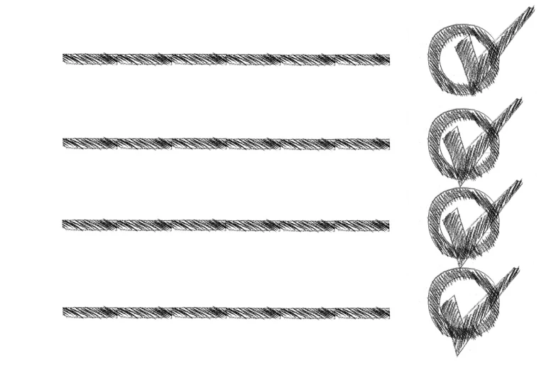a drawing of a check mark on a piece of paper, a stipple, deviantart, op art, ropes, black metal band font, steel wire, bass clef