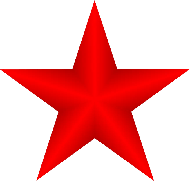 a red star on a white background, by Aleksander Kotsis, matte bright highly detailed, bar, perfect shape, star roof