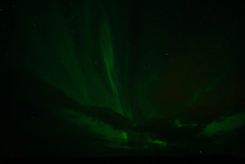 a sky filled with lots of green lights, a picture, by Ejnar Nielsen, hurufiyya, polar, sky!!!, whirling gasses, ox