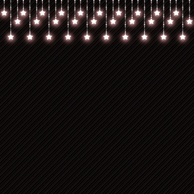 a close up of a string of lights on a black background, a digital rendering, inspired by Katsushika Ōi, tumblr, minimalism, coffee and stars background, patterned background, chandelier, 1128x191 resolution
