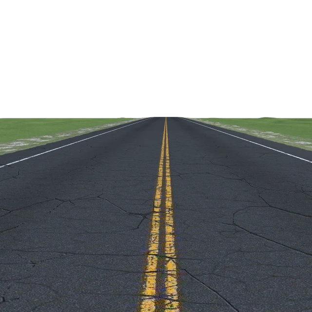 a yellow line in the middle of a road, a raytraced image, polycount, very accurate photo, on a dark desert highway, background image, distant photo