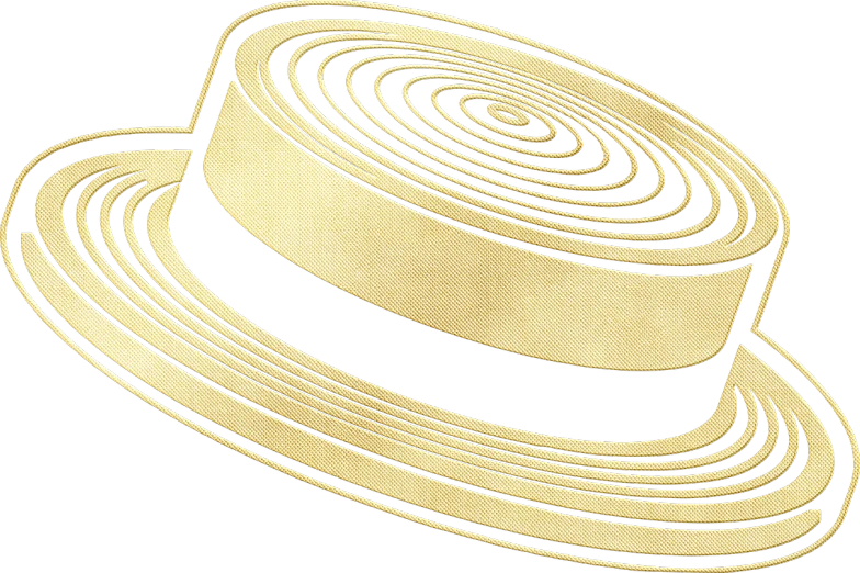 a close up of a hat on a black background, a digital rendering, by Wayne Reynolds, op art, c3po, stylised graphic novel, whirlpool, flying saucer