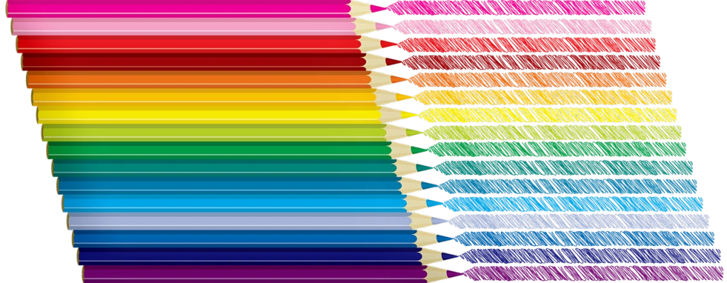 a close up of a tooth brush with a rainbow background, inspired by Yaacov Agam, pixabay, crayon art, crayons. high details, color chart, rough color pencil illustration, generate multiple random colors