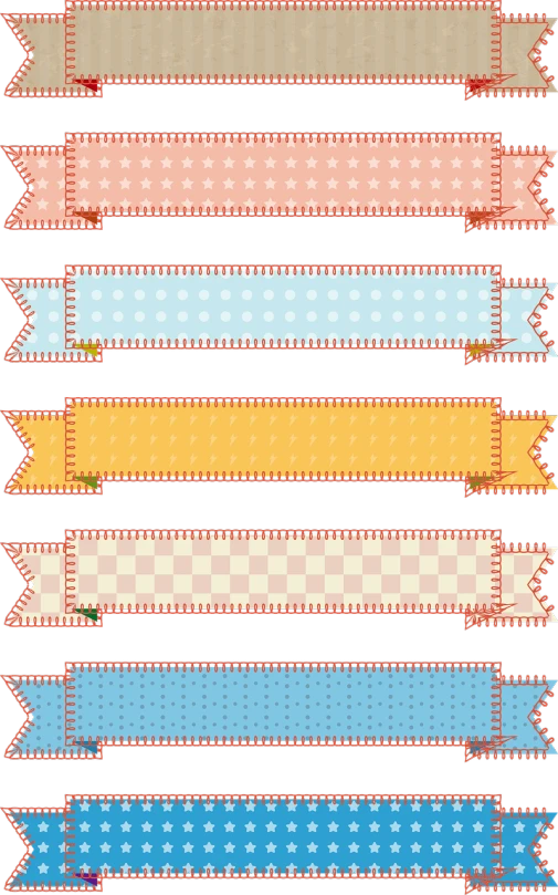 a bunch of different colored ribbons on a black background, a silk screen, sōsaku hanga, icon pattern, checkered pattern, retro label, lace