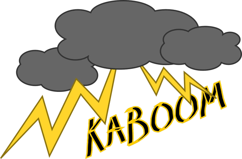 a cloud with lightning coming out of it, a cartoon, inspired by Kawabata Ryūshi, graffiti, also spelled ka'bah or kabah, safebooru, radiation, stroboscope
